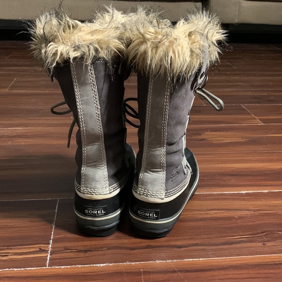 Sorel Joan of Arctic Winter Boots Faux-Fur Brown/Black - Picture 4 of 9